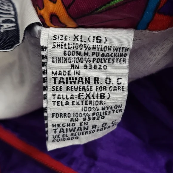 Vertical Active Purple Vintage Windbreaker Size XL(16) - Picture 12 of 12